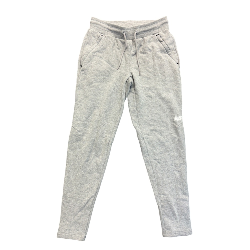 NWT New Balance Run Boston Marathon Gray Sweat Pants Tapered Jogger Womens Small
